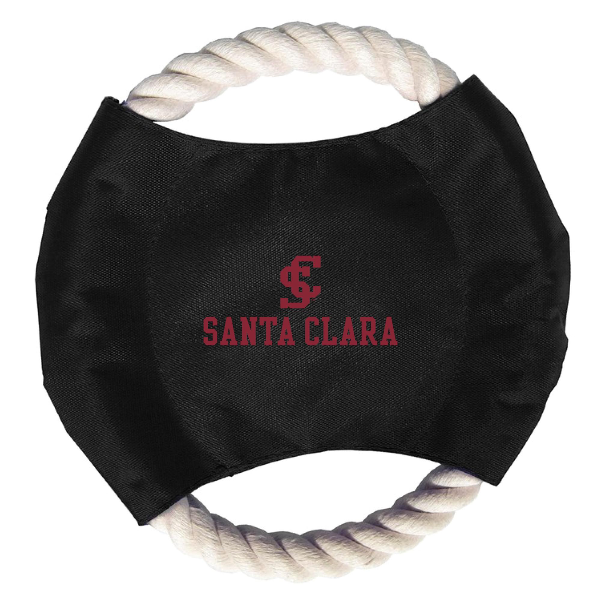 Product image 1 of 1 for Santa Clara University Pet Rope Disc Toy, Black