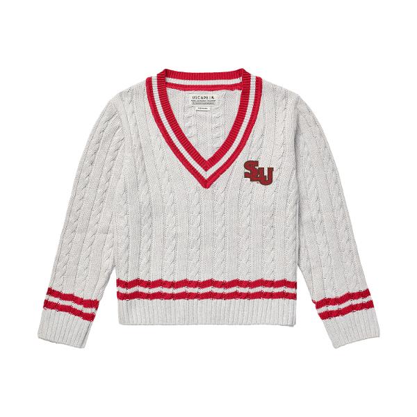 Uscape Renew Women's Cable Knit V-Neck Sweater; $99.95