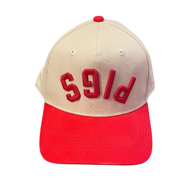 The Upside Down 'PIGS' Two-Tone Hat; $38.00