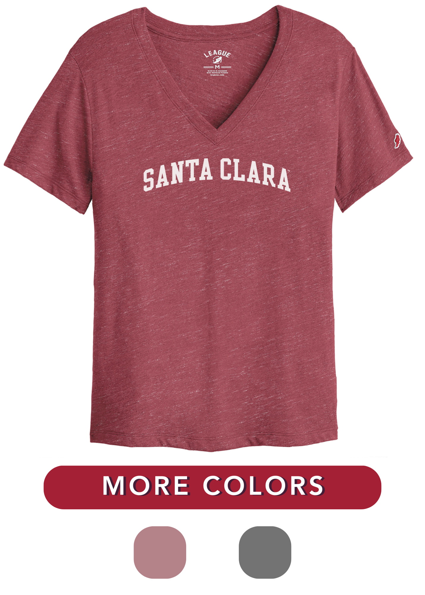 image of: Santa Clara Broncos Women's Intramural Boyfriend V-Neck Short Sleeve Tee