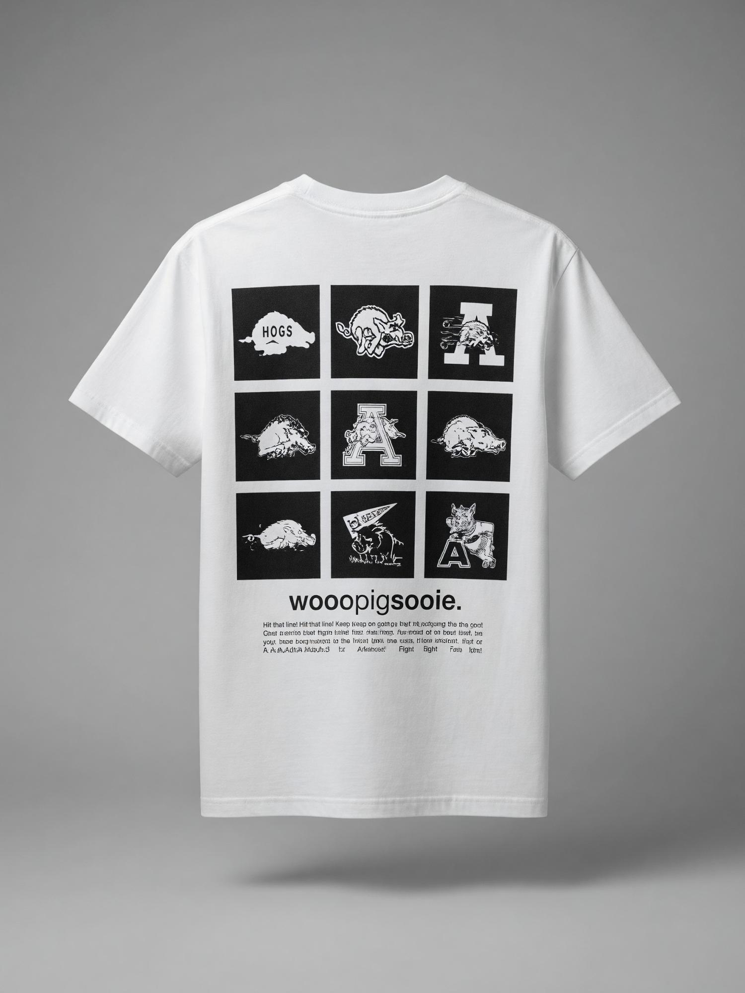 Product image 1 of 3 for Arkansas Razorbacks Block Multi Logo Pocket Short Sleeve Tee