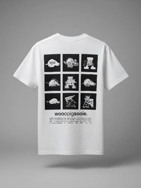 Arkansas Razorbacks Block Multi Logo Pocket Short Sleeve Tee; $34.00