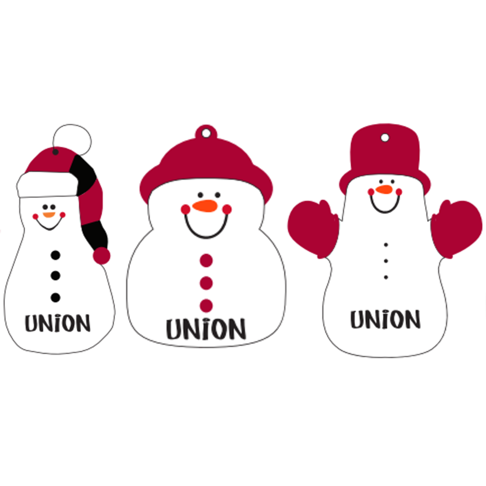 Union Snowman Ornament
