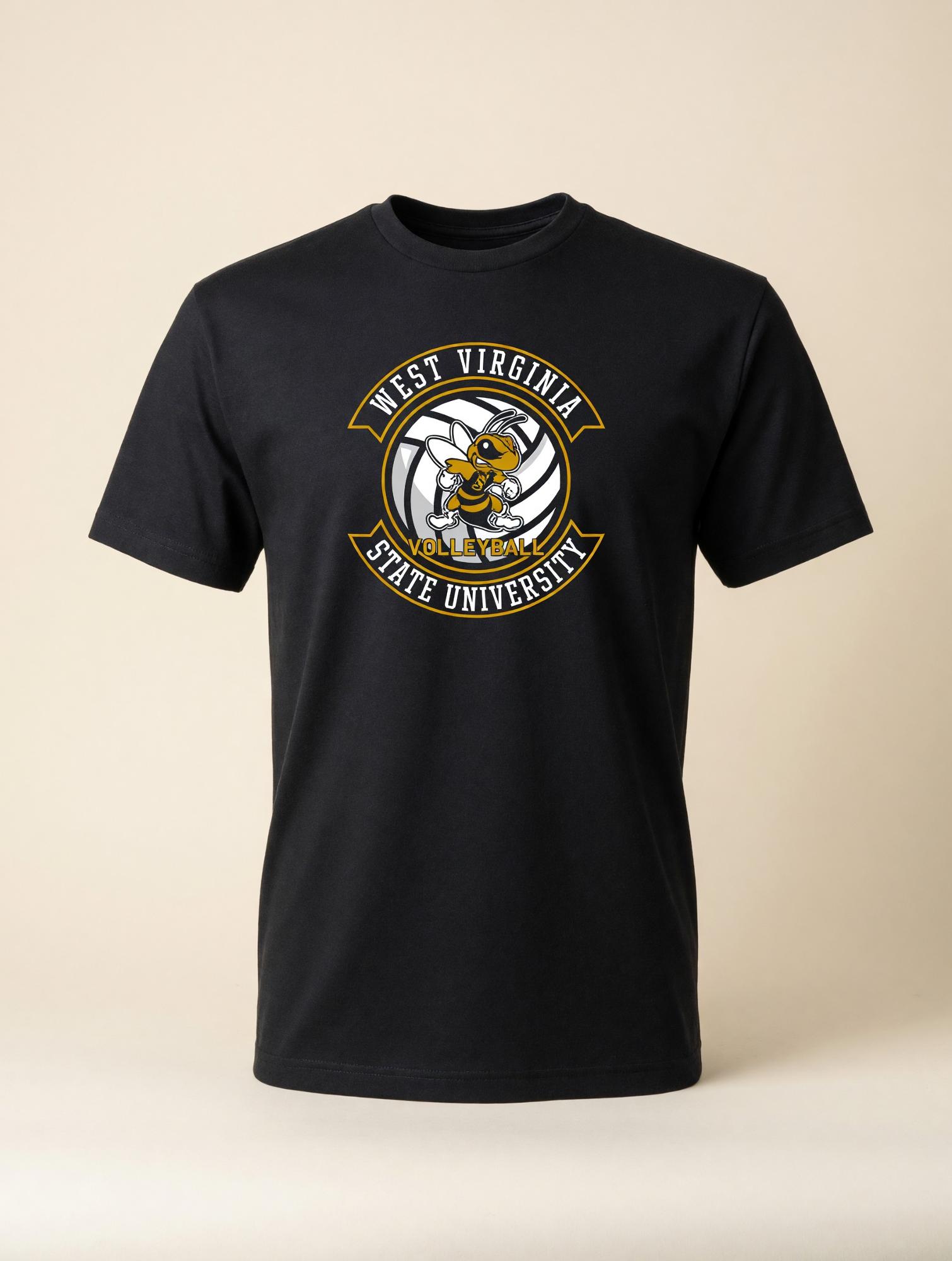 Product image 1 of 2 for Tee - College House Black "Volleyball" '25