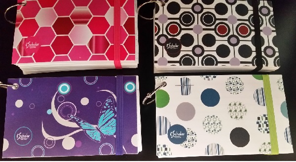 image of: Roaring Spring Index Cards on a Ring 3 x 5 100 Sheets Assorted Patterns