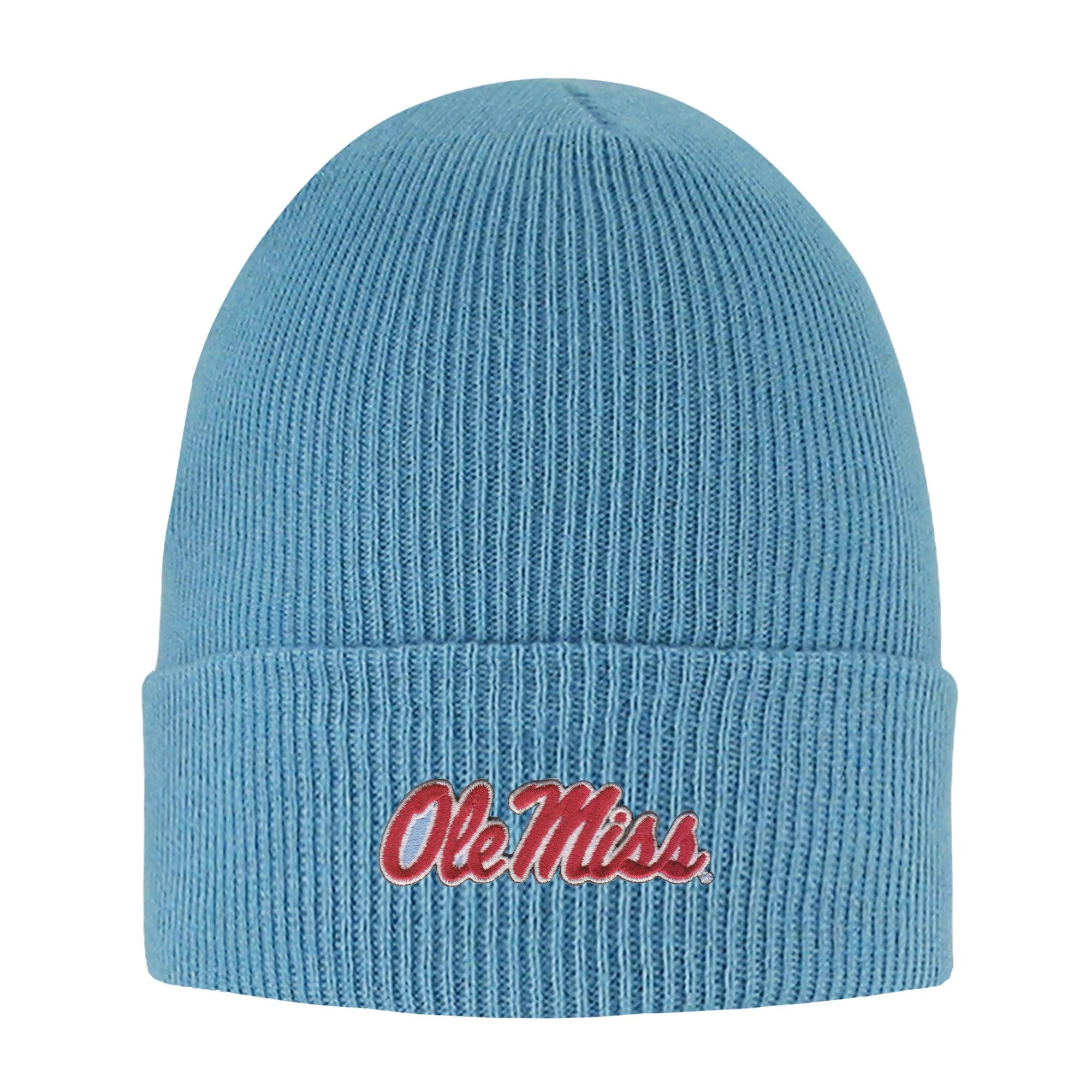 image of: Ole Miss Script North Pole Knit Cuff Beanie