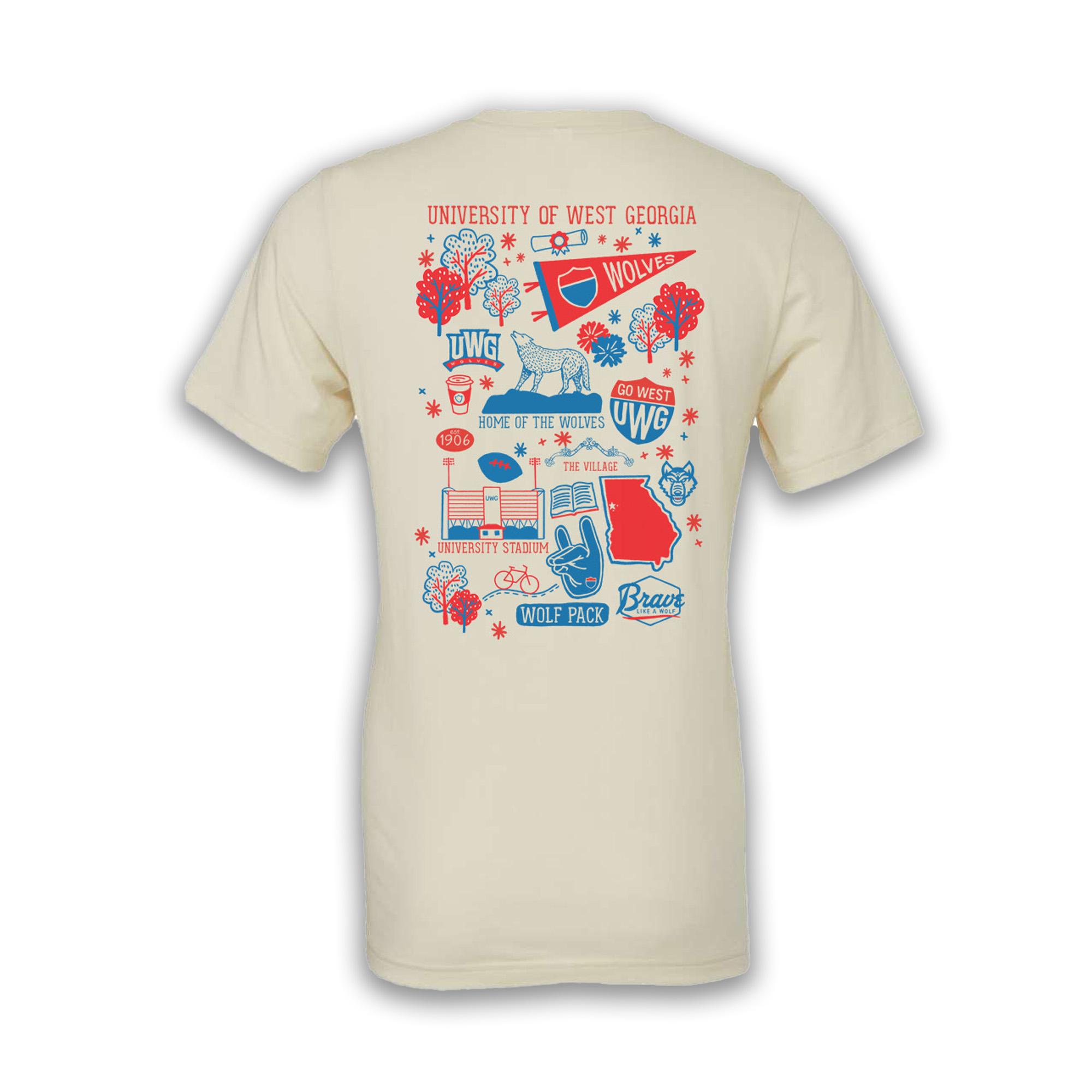 image of: UWG LEGACY MULTIPLE LOGOS COLLECTION TEE