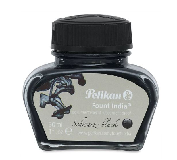 image of: Fount India Fountain Pen Ink Black 30ml