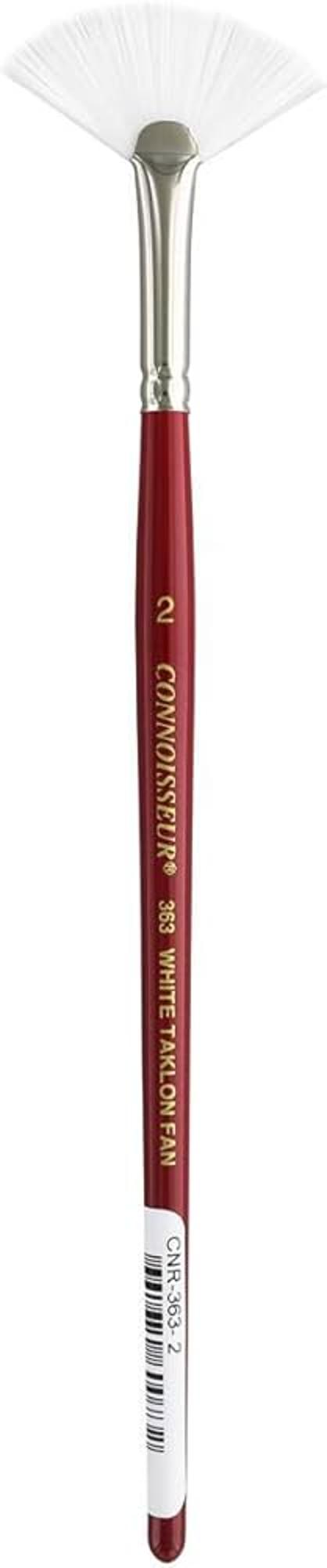 image of: Connoisseur #2 Fan Short White Taklon All Media