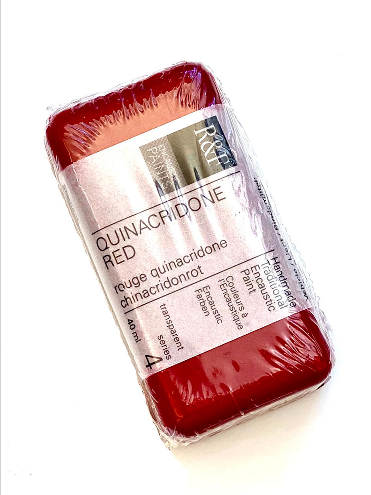 image of: R& F ENCAUSTIC PAINT/QUIN RED 40 ML