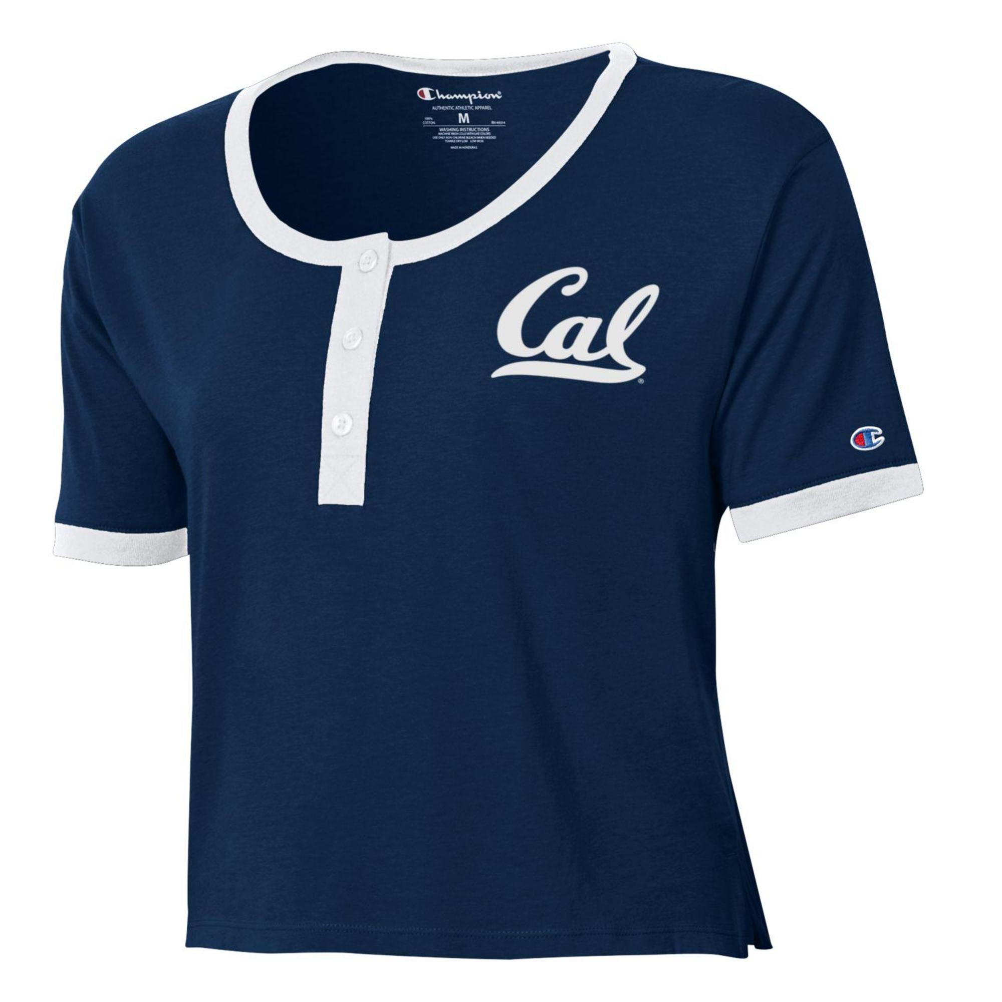 Product image 1 of 1 for Women’s Stadium Henley Tee Cal Logo