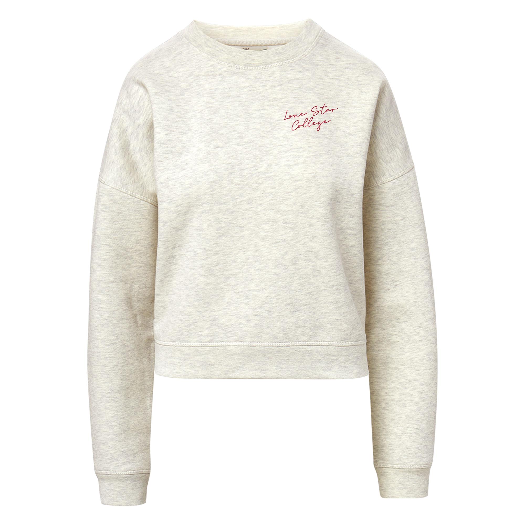 image of: Lone Star College Women's Vintage Fleece Sweatshirt, Oatmeal