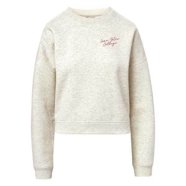 Lone Star College Women's Vintage Fleece Sweatshirt, Oatmeal; $39.98