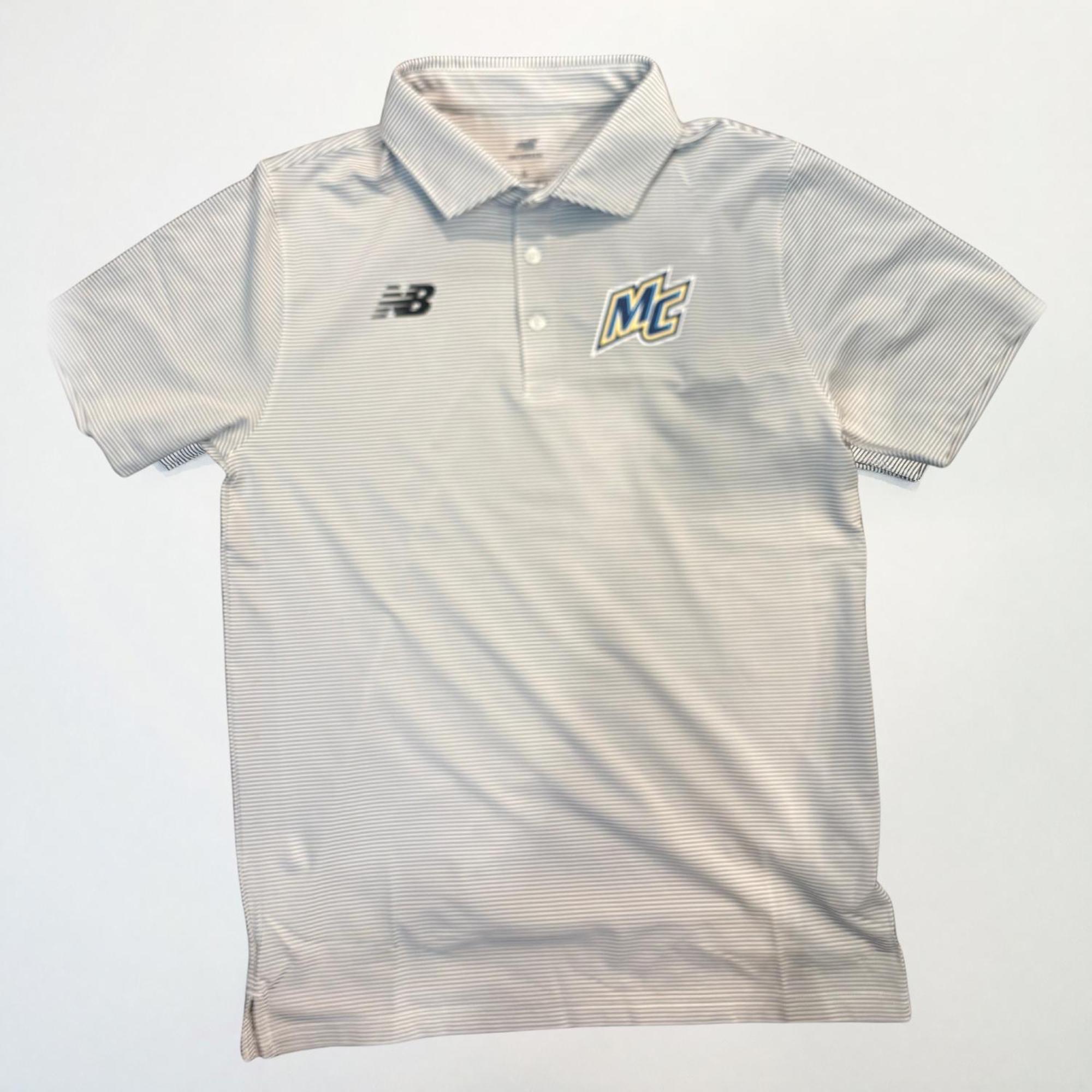 Product image 1 of 1 for New Balance Heights Polo - Grey Micro Stripes