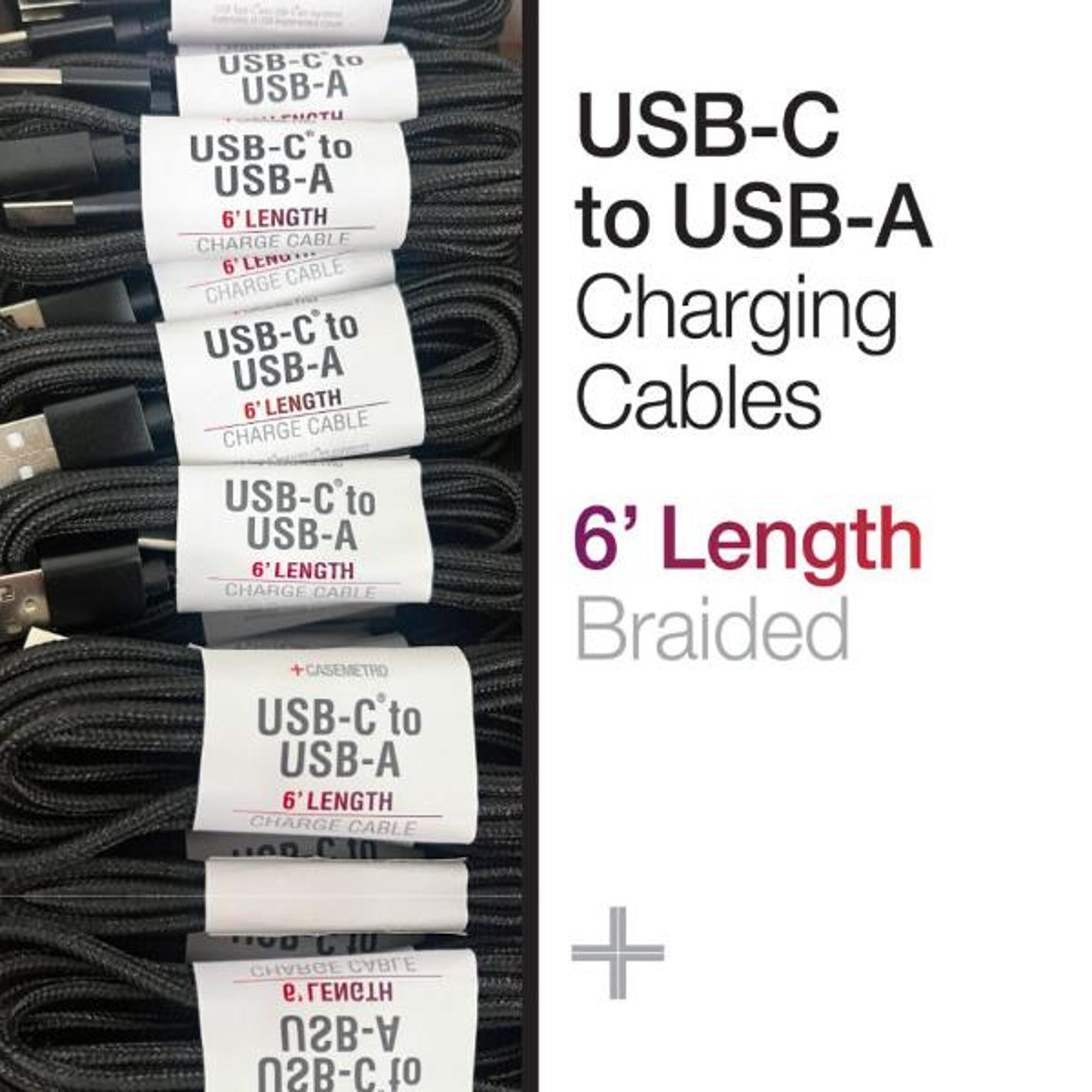 image of: CABLE 6' USB-C TO USB-C FAST BLACK