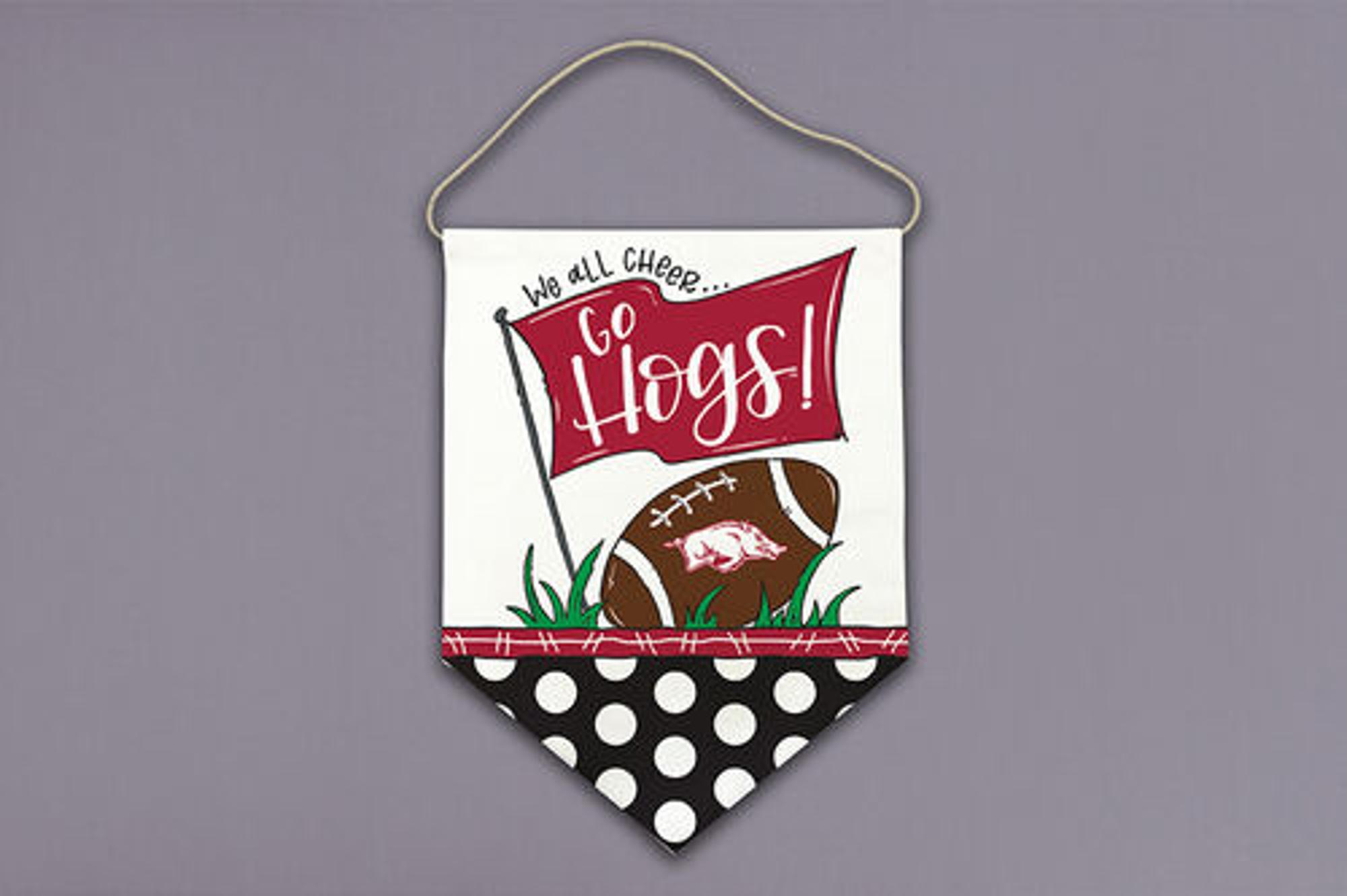 image of: Arkansas Razorbacks We All Cheer Football Doorhanger