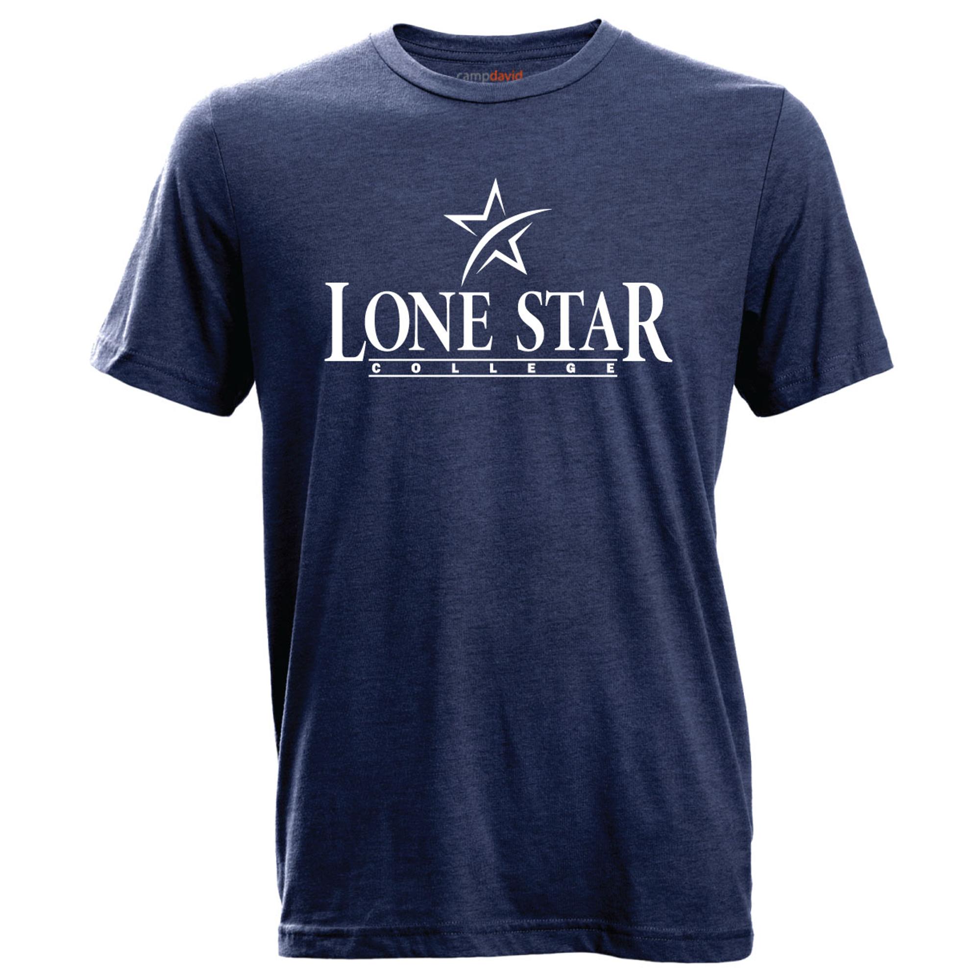 image of: Lone Star College Drifter Tri-Blend Short Sleeve Tee, Navy
