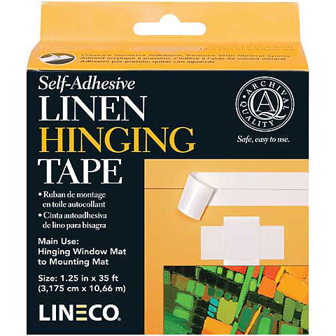 image of: Self-Adhesive Linen Hinging Tape 1.25 in x 35 ft
