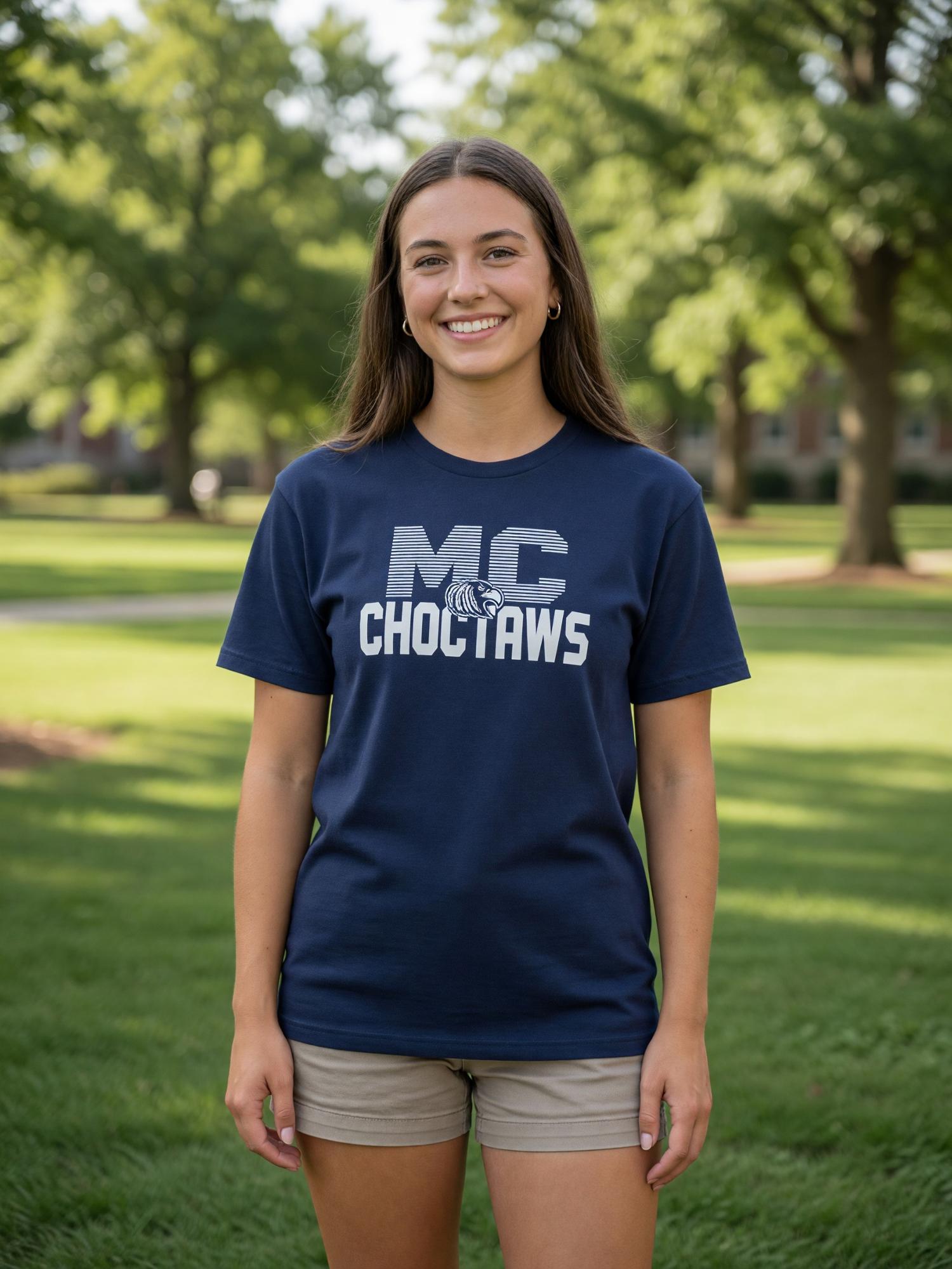 Product image 2 of 3 for MC SS TEE CW LINES HANES NAVY
