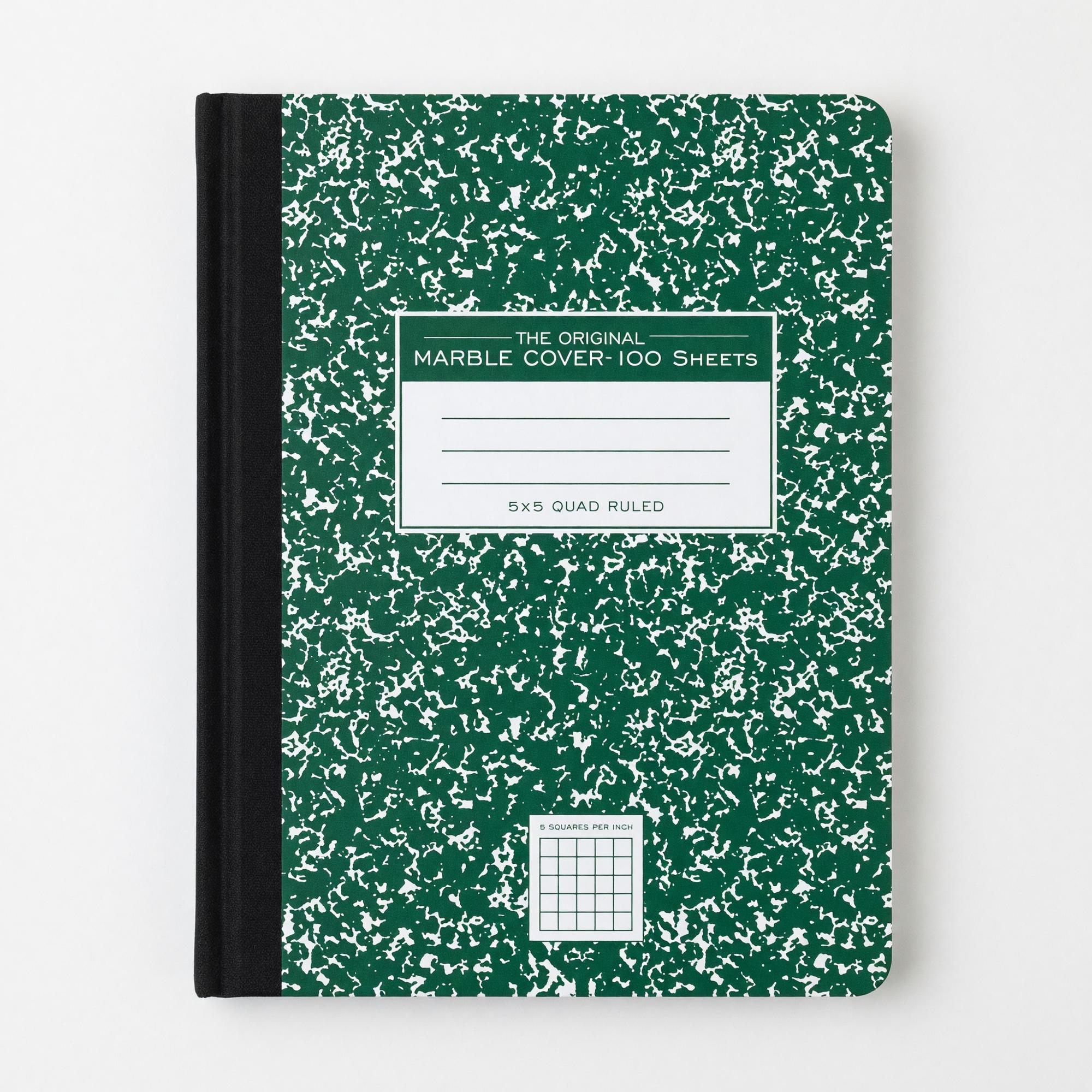 Product image 1 of 2 for GRAPH COMPOSITION BOOK GREEN MARBLE