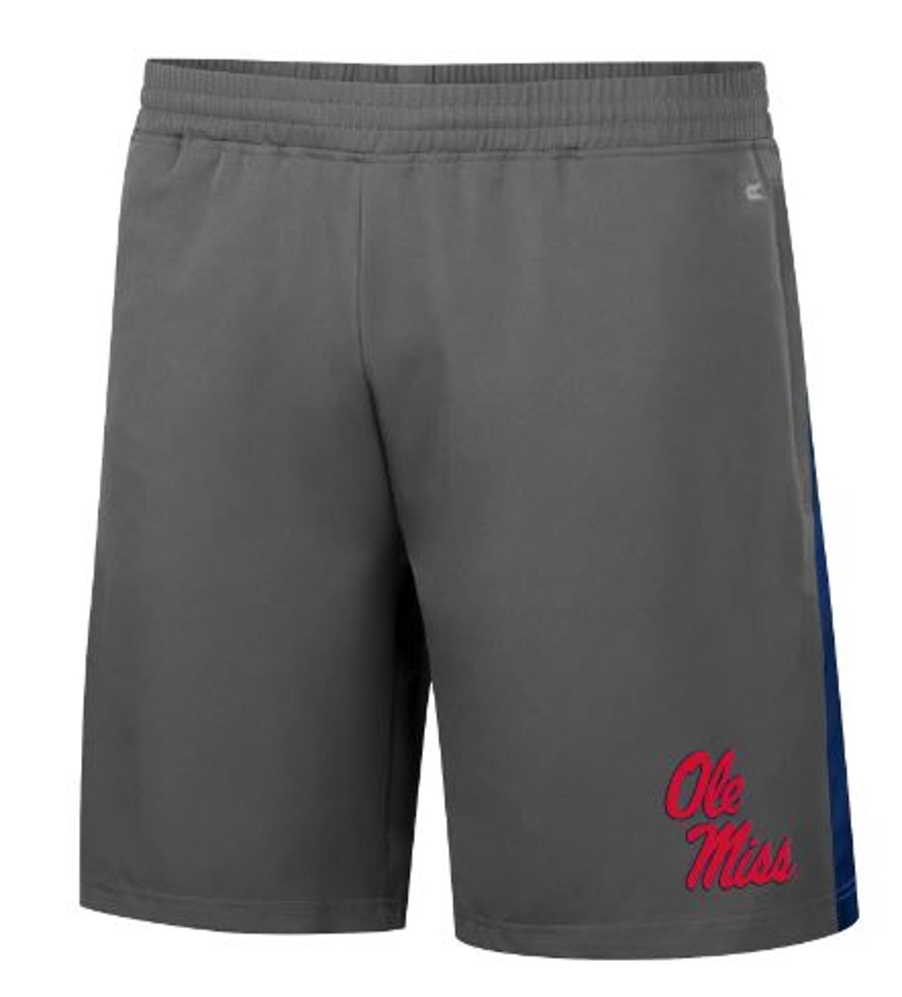 image of: Mens Ole Miss Smails Woven Shorts Shark Grey 8in