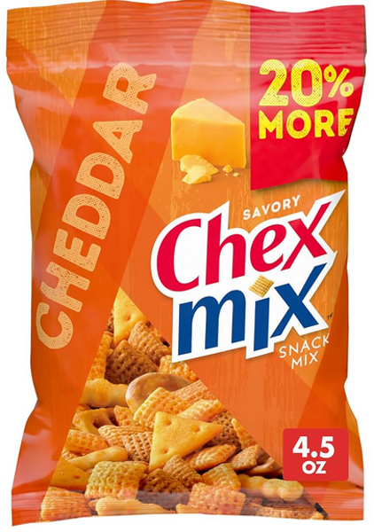 CHEX MIX CHEDDAR; $3.79