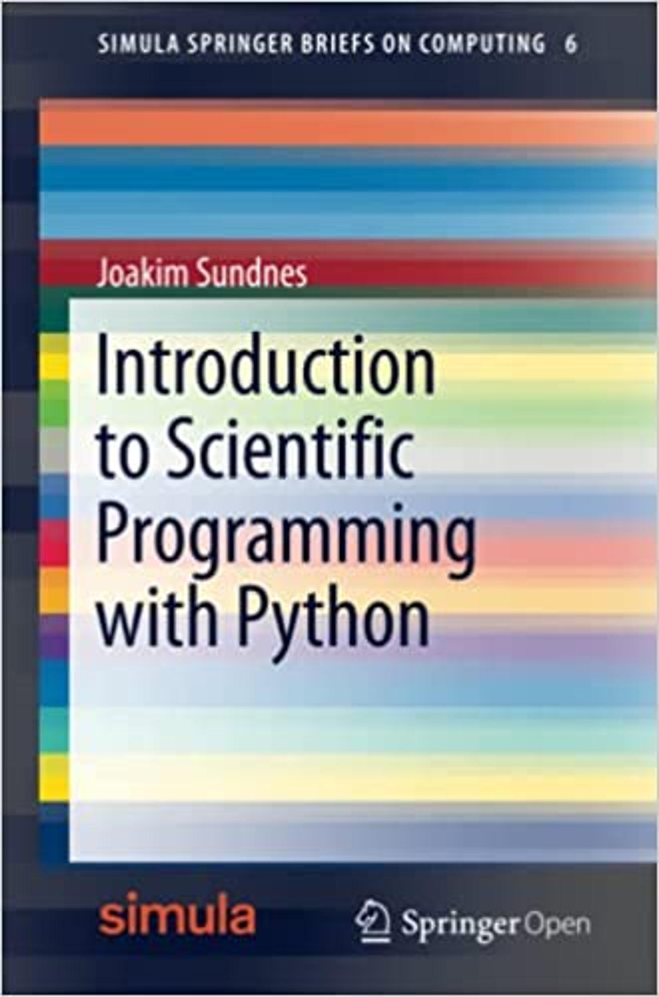Cover image for INTRO. TO SCIENTIFIC PROGRAMMING W/PYTHON