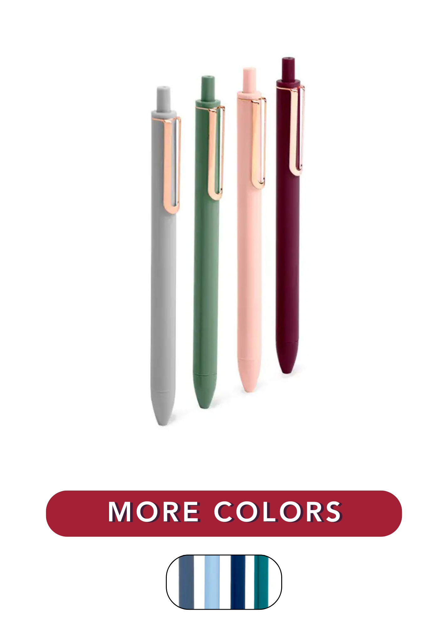 image of: Poppin Retractable Gel Luxe Pens, Set of 4