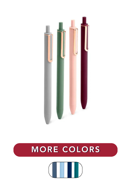 Poppin Retractable Gel Luxe Pens, Set of 4; $18.98