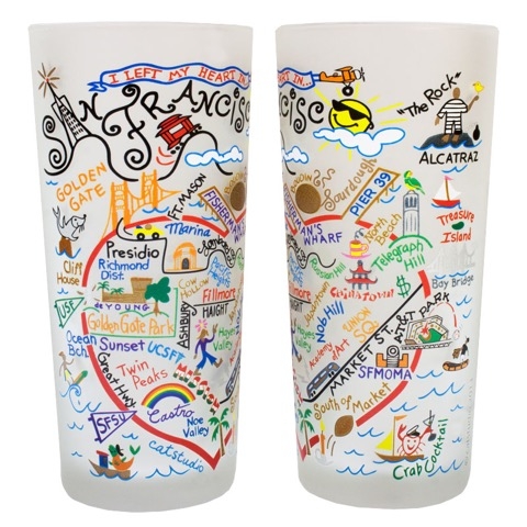 Product image 1 of 1 for Catstudio Frosted Glass 15 oz. San Francisco