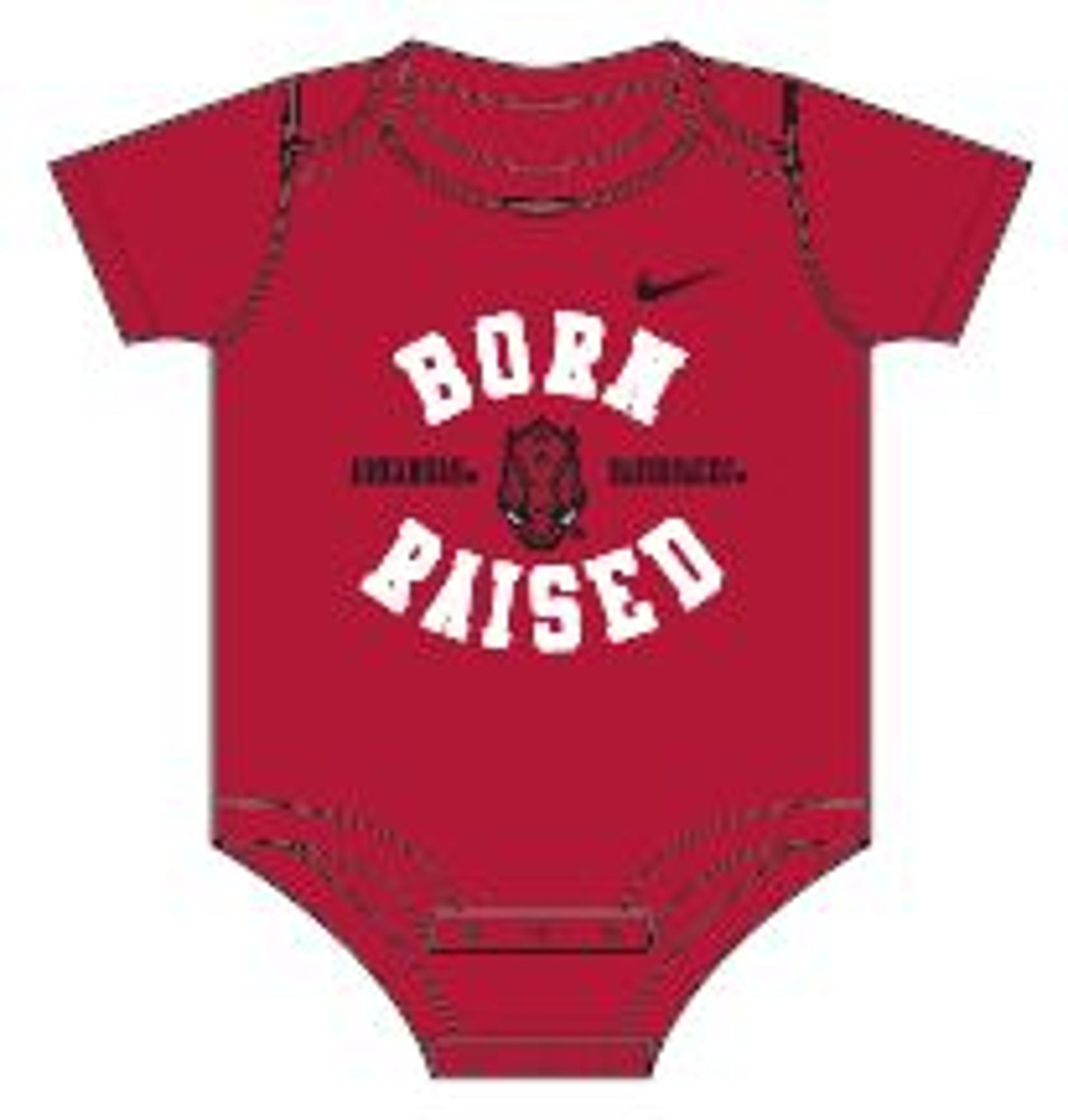 image of: Arkansas Razorbacks Infant Nike Bodysuit Born and Raised