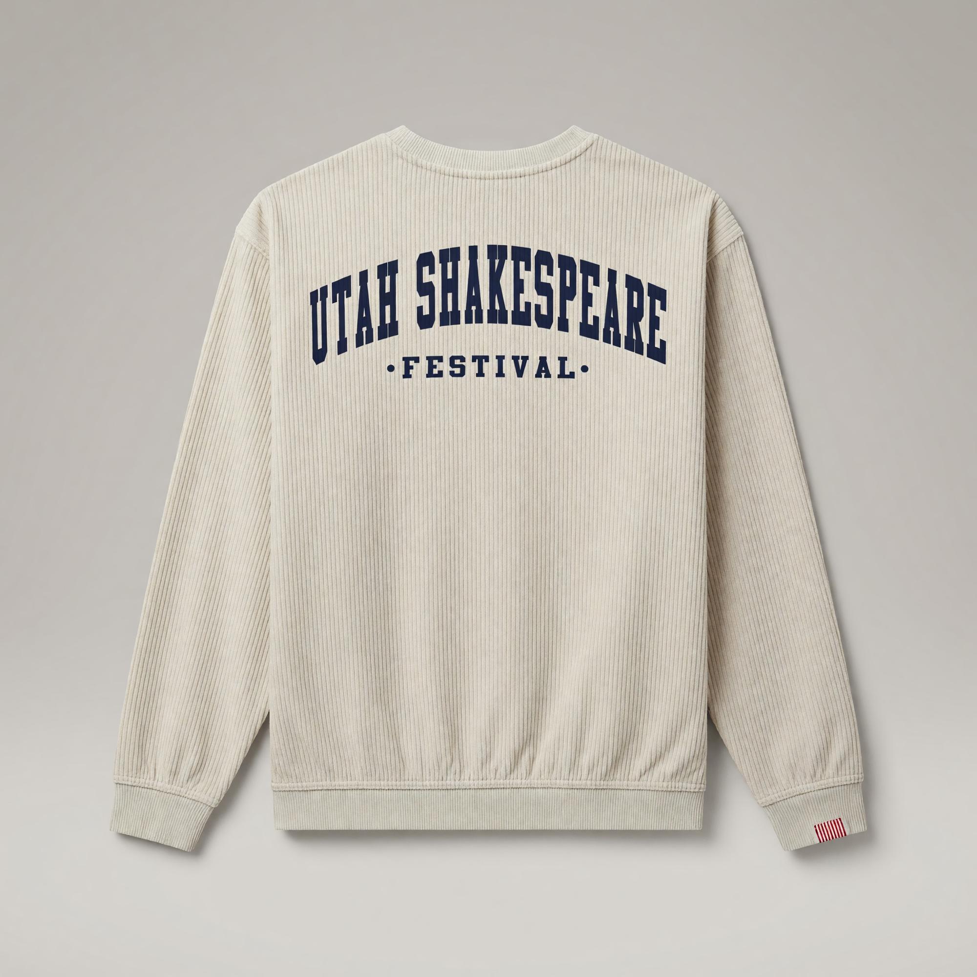 Product image 1 of 2 for UTAH SHAKESPEARE FESTIVAL CORDUROY CREWNECK