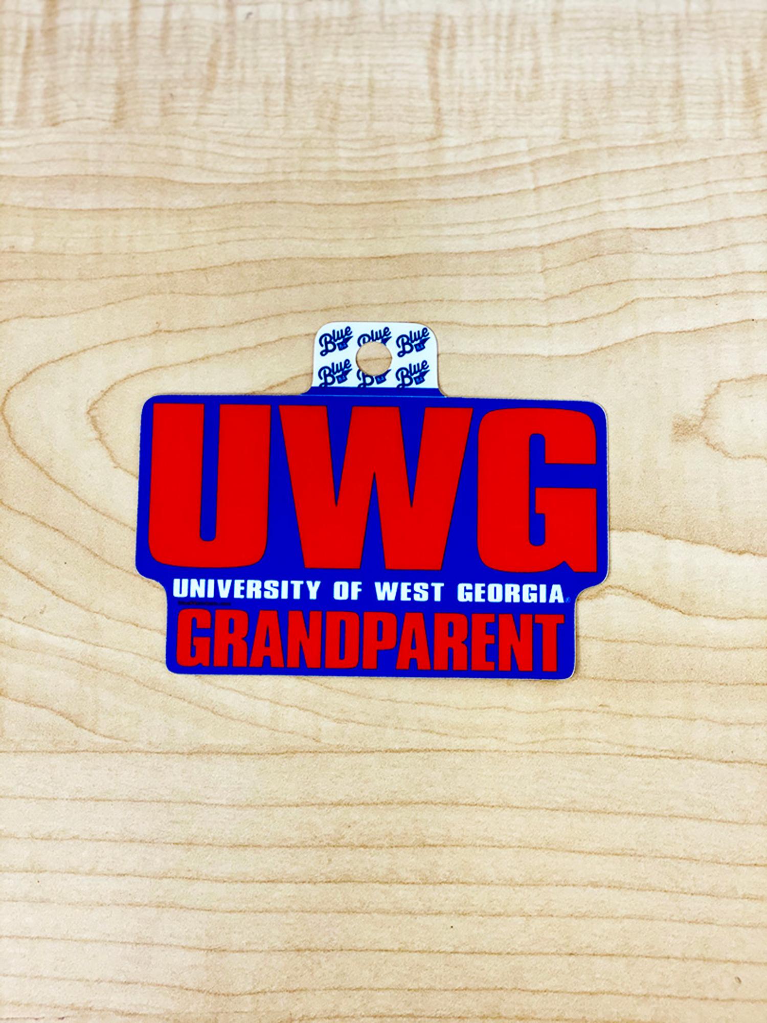 image of: UWG-UNIVERSITY OF WEST GA GRANDPARENT STICKER