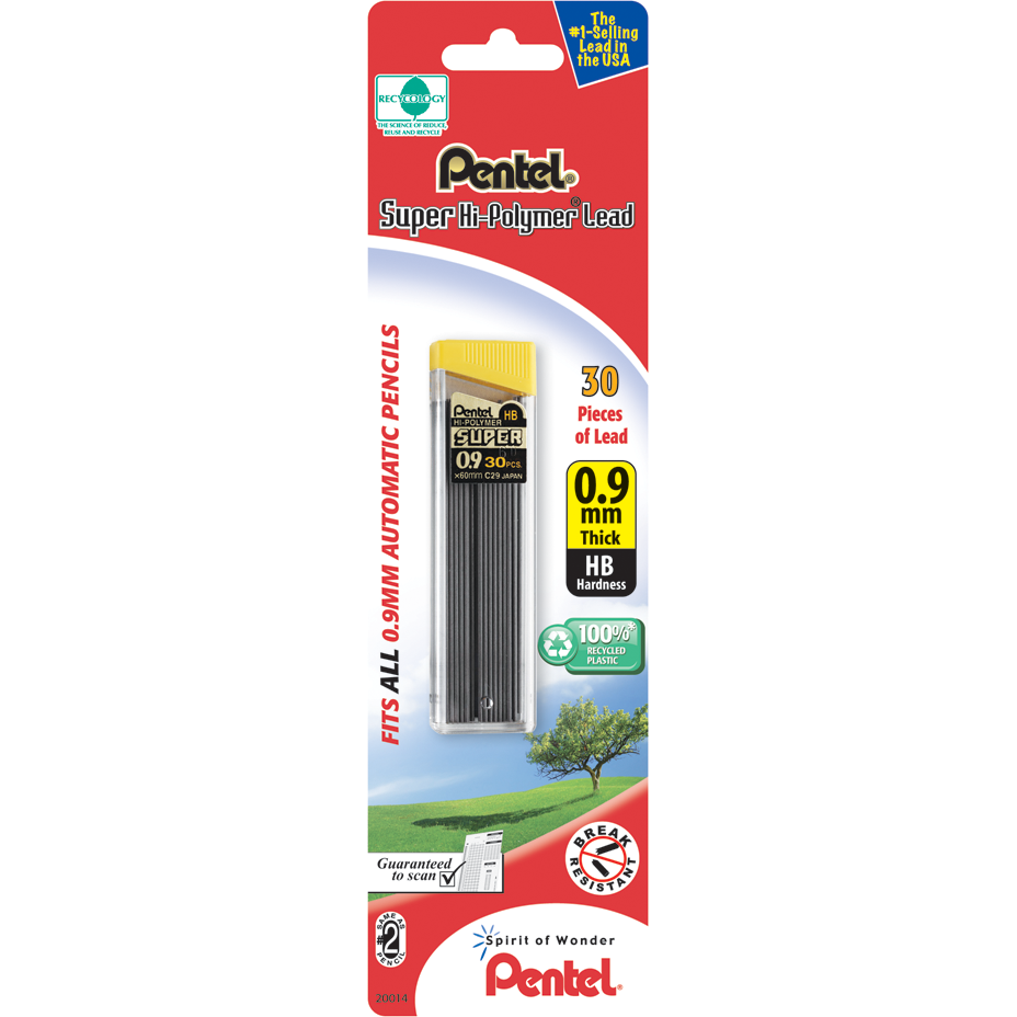 Product image 1 of 1 for Pentel Super Hi-Polymer Replacement Lead .9MM, 30pk