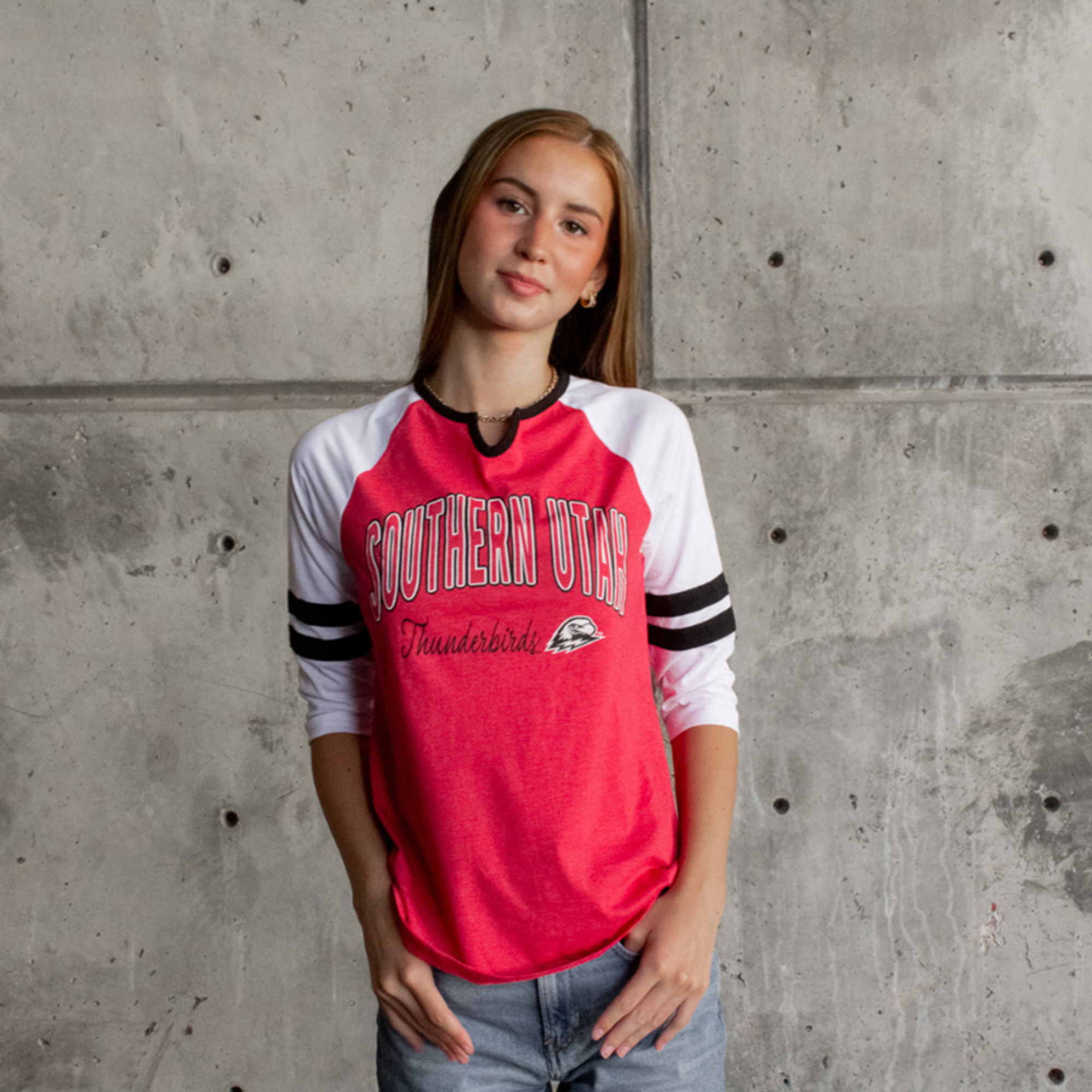 image of: Colosseum Women's Southern Utah 3/4 Sleeve Tee