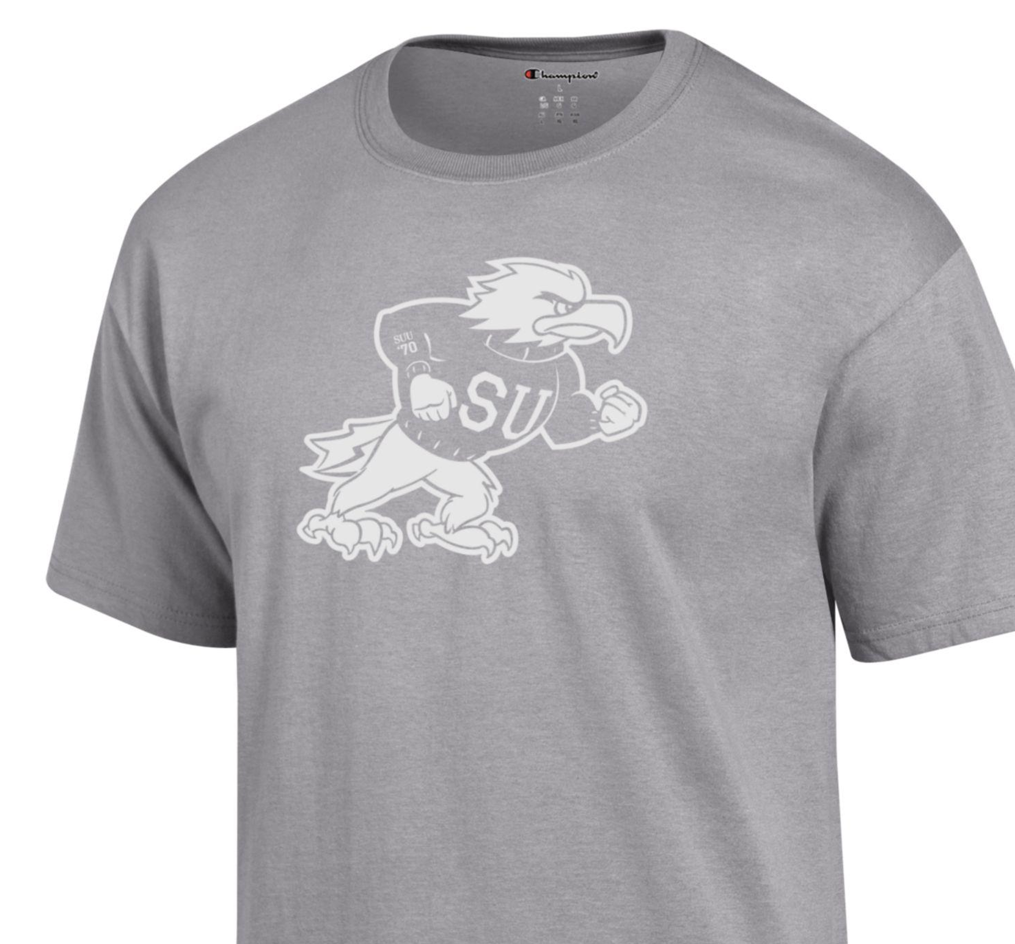 Product image 1 of 1 for CHAMPION TEE S/S GRAY FIGHTING BIRD