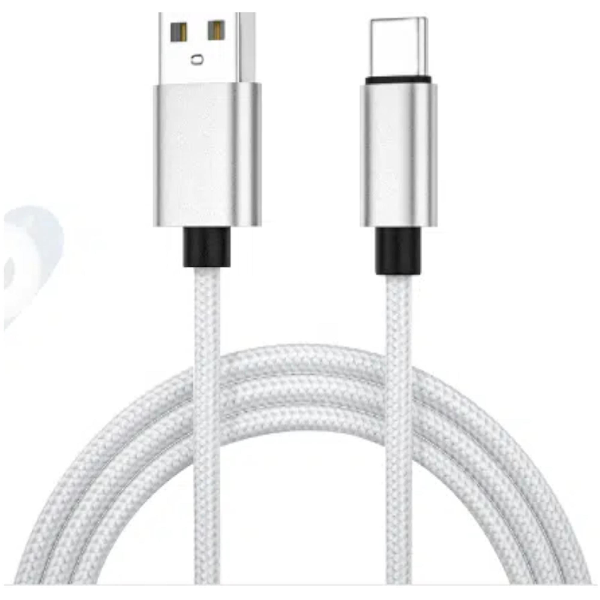 Product image 1 of 1 for CABLE 3' BRAIDED USB-C TO USB-A SILVER