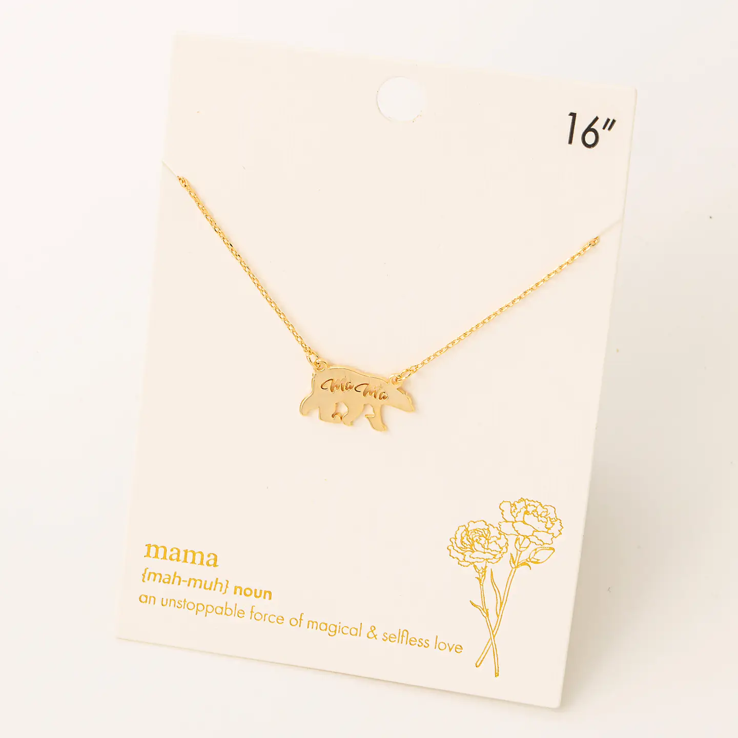 Product image 1 of 1 for 16" Mama Walking Bear Necklace