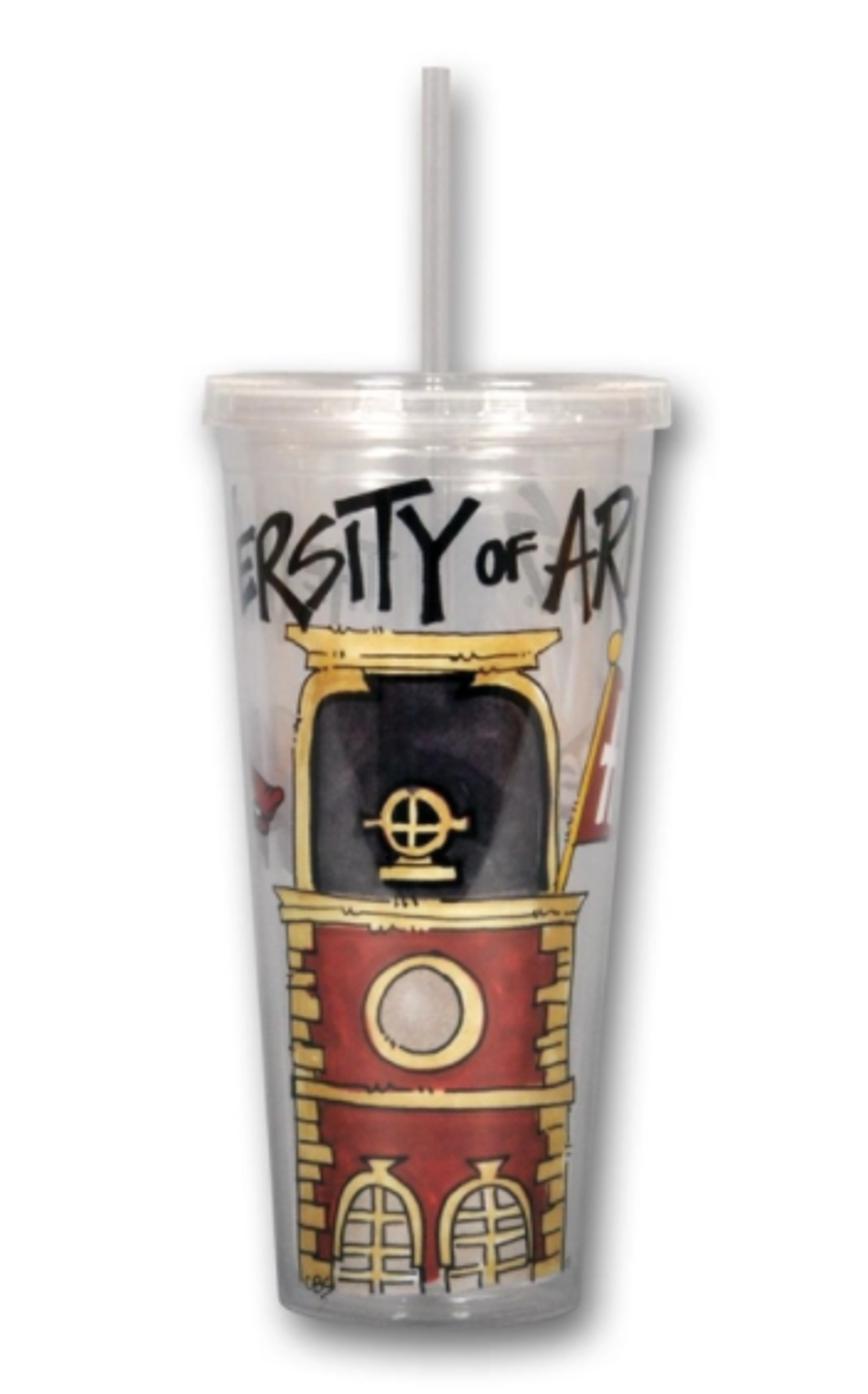 image of: University of Arkansas Magnolia Lane 22oz Old Main Tumbler