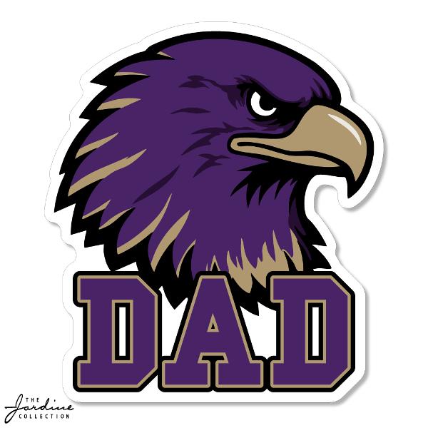 AU 3.5" VINYL DECAL DAD; $3.99