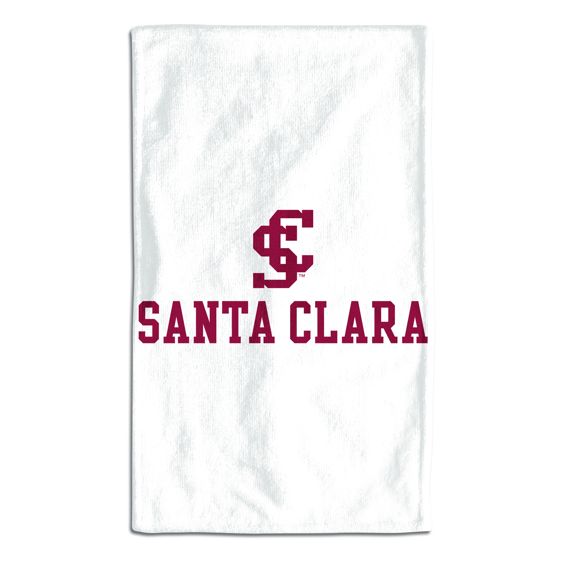 image of: Santa Clara Broncos Baby Burp Cloth, White