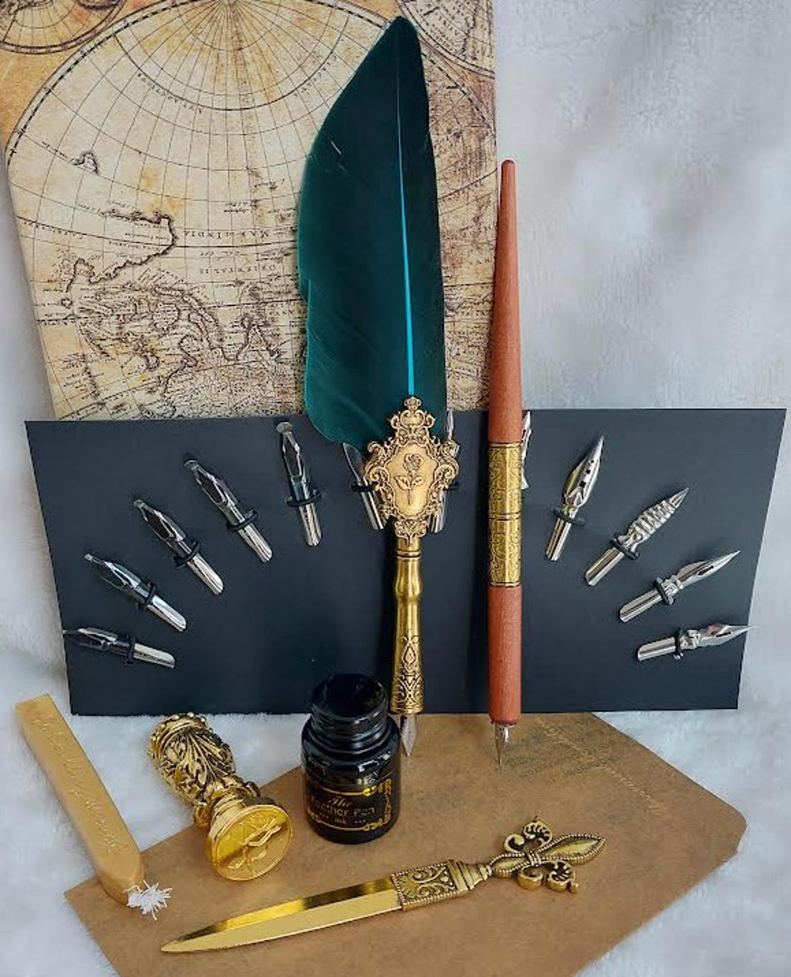 image of: Gifts Amazing Calligraphy Pen Set W/Wax Seal