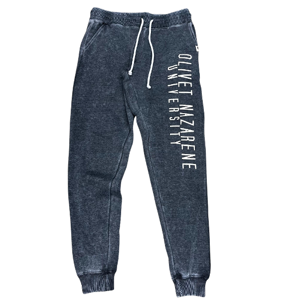 Olivet Nazarene University Burnout Fleece Joggers, Charcoal; $49.99