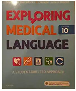 Cover image for EXPLORING MEDICAL LANGUAGE-TEXT