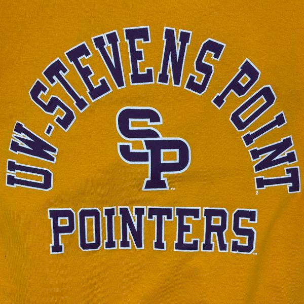 University of Wisconsin Stevens Point Long Sleeve Replen Tee, Gold; $29.98