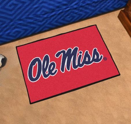 image of: Ole Miss Script Starter Mat Red 19x29