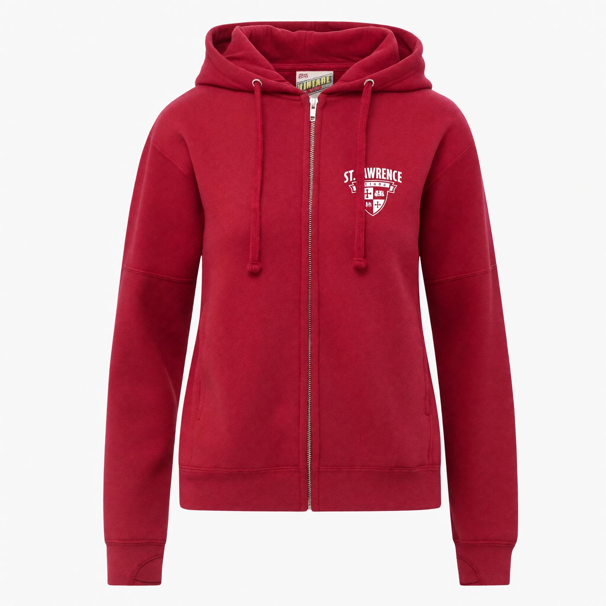 Product image 1 of 1 for Women's Red Full Zip Hood