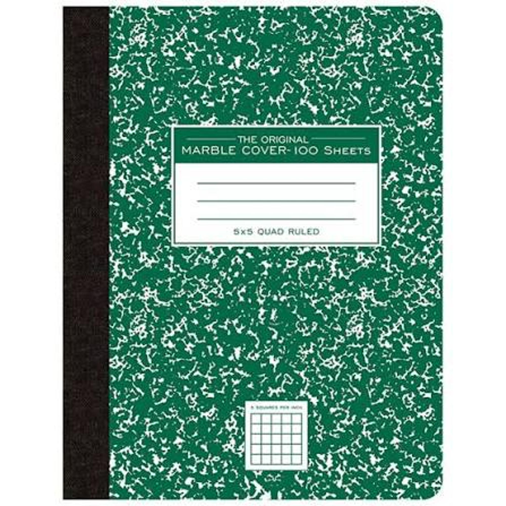Product image 1 of 1 for GRAPH COMPOSITION BOOK GREEN MARBLE