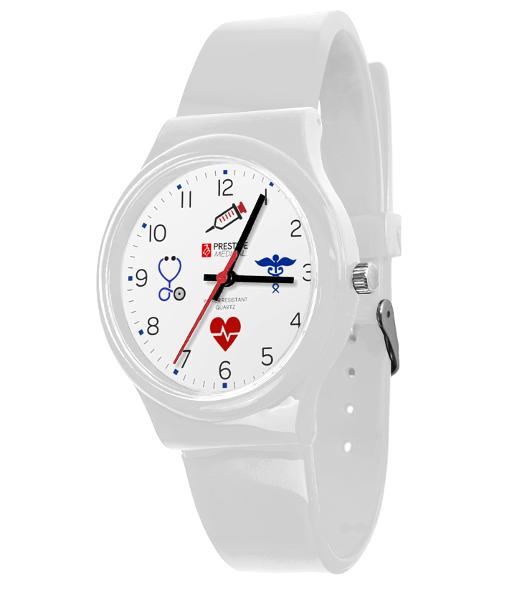 Student Scrub Watch White Medical Icons; $24.95
