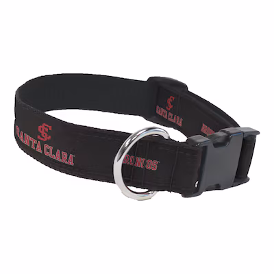 image of: Santa Clara University Ribbon Dog Collar, Black
